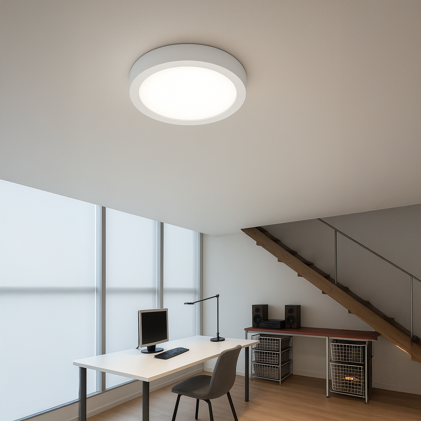 لوحة إنارة سطحية 30 واط – دائري