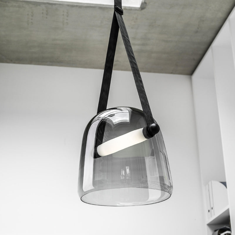 Modern pendant lighting in smoky color | decorative Hanging light