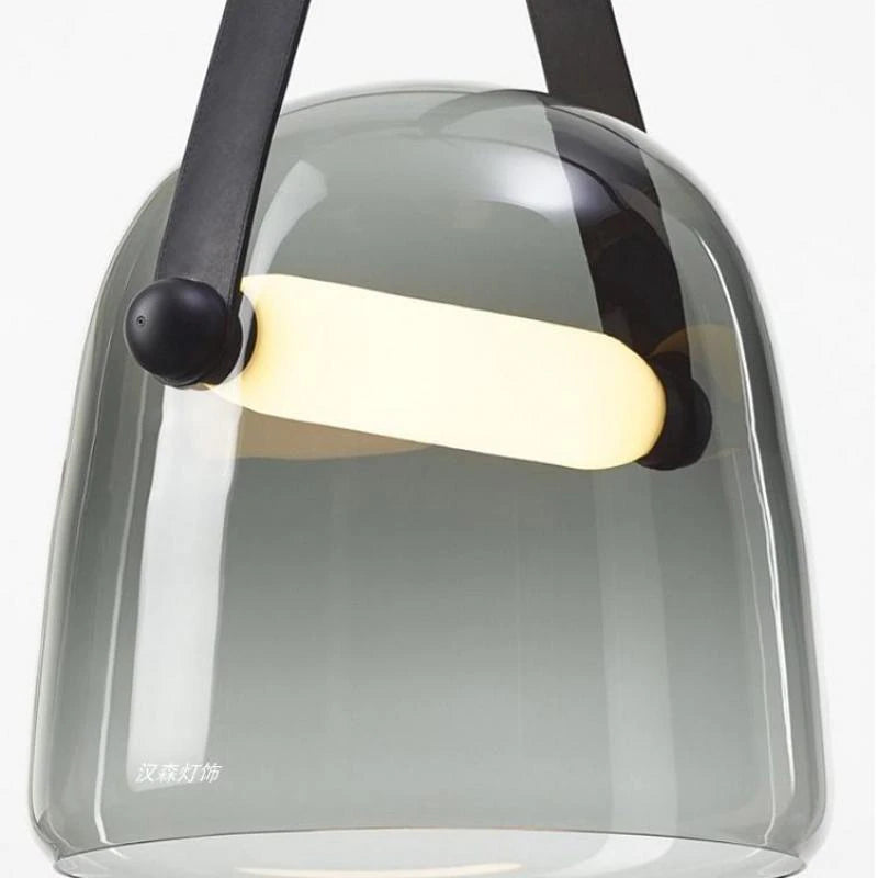Modern pendant lighting in smoky color | decorative Hanging light