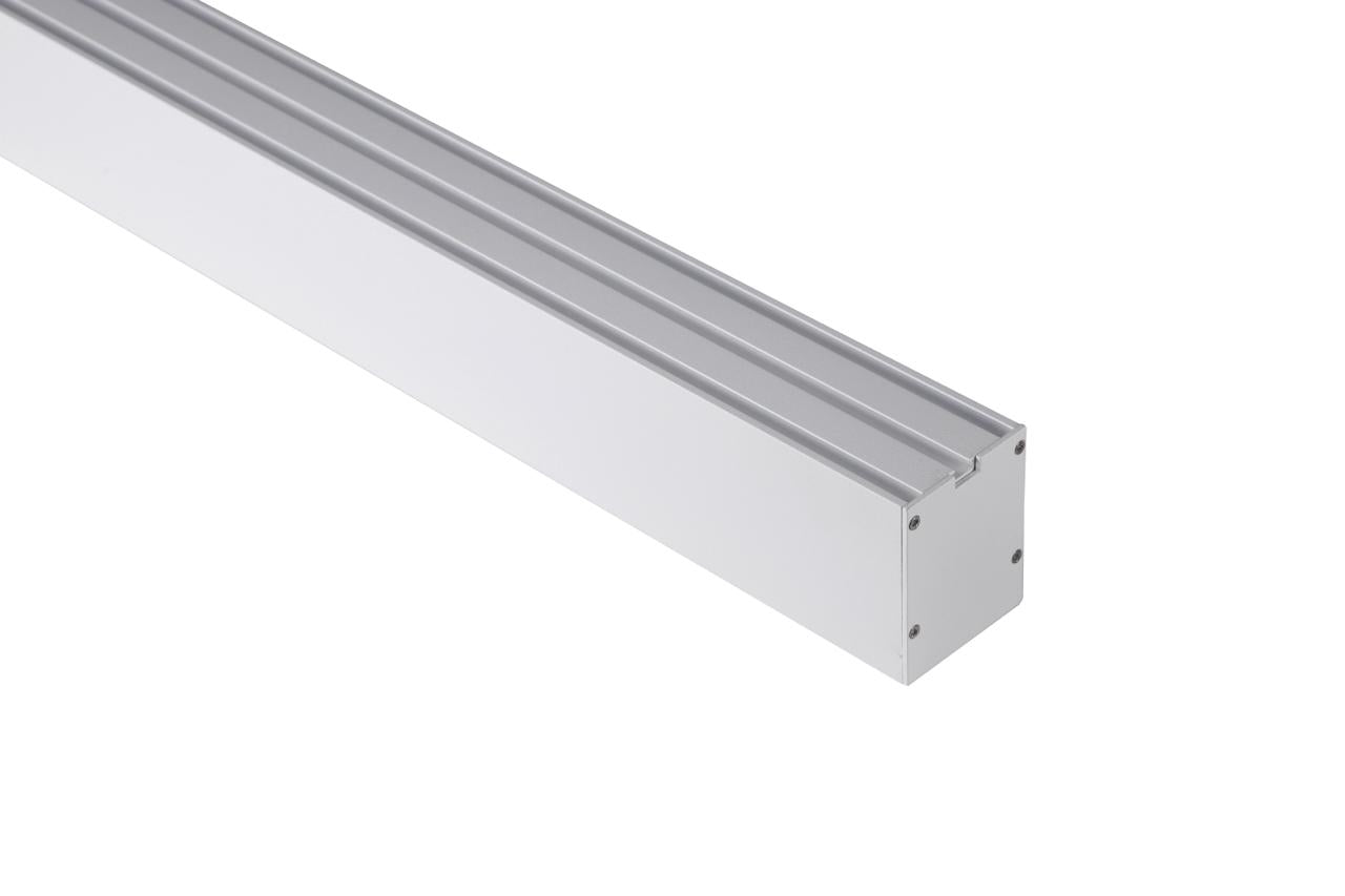 Linear Aluminum 120 cm 48W drack warm white lights 2700K zamillight White Body | لينير ألومنيوم خطي تعليق 120 سم- 48 وات أبيض إضاءة برتقالي