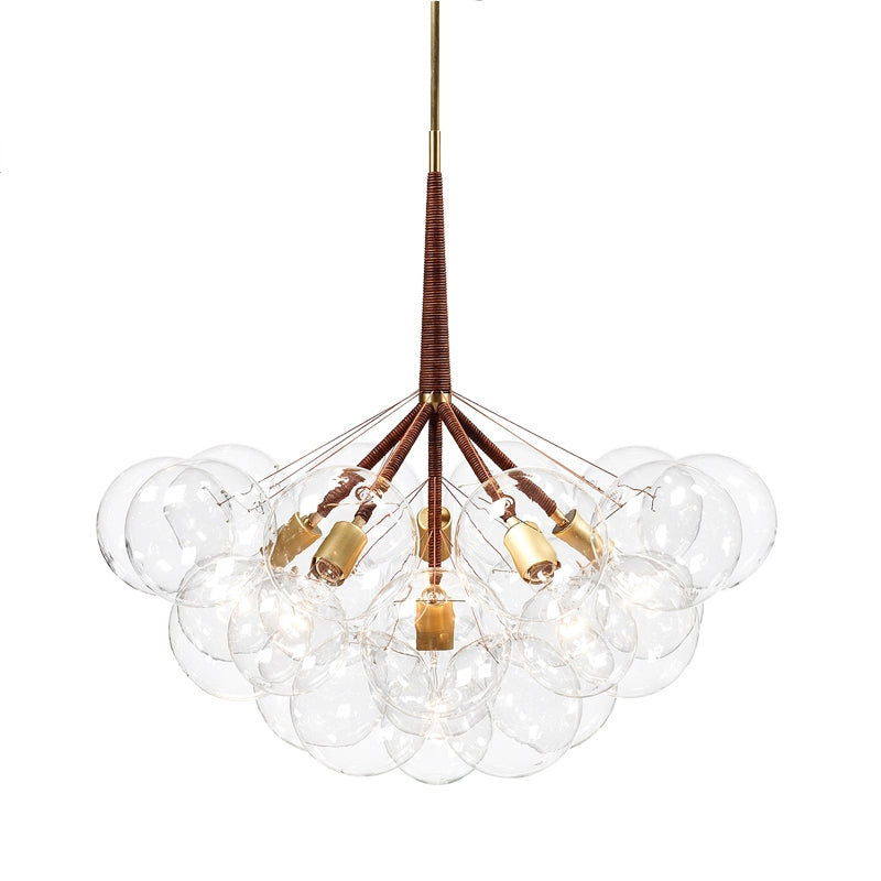 Lighting hanging balls brown and amber glass | decorative Hanging light
