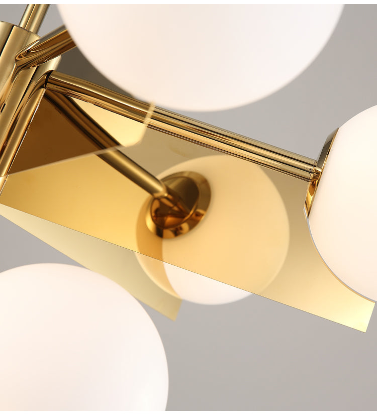 Decorative lighting coated with copper and glass rollers decorative hanging light