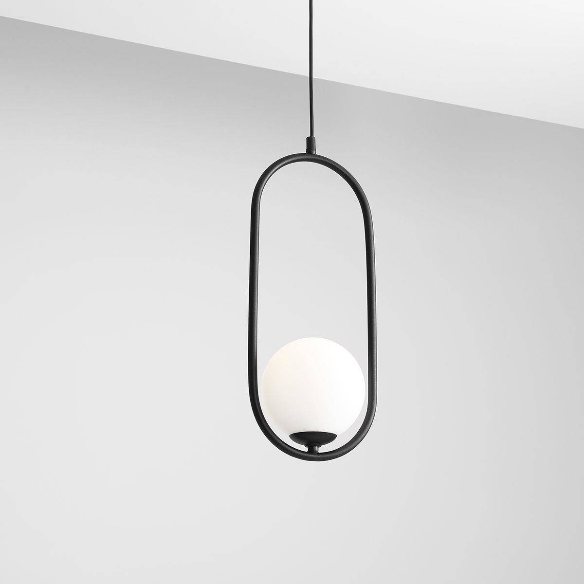 Modern Pendant lamp | Modern suspension lighting with a black frame