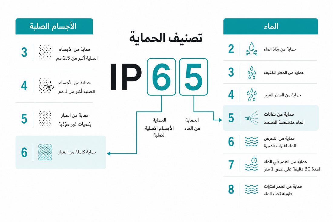 اختيار درجة الحماية IP المناسبة