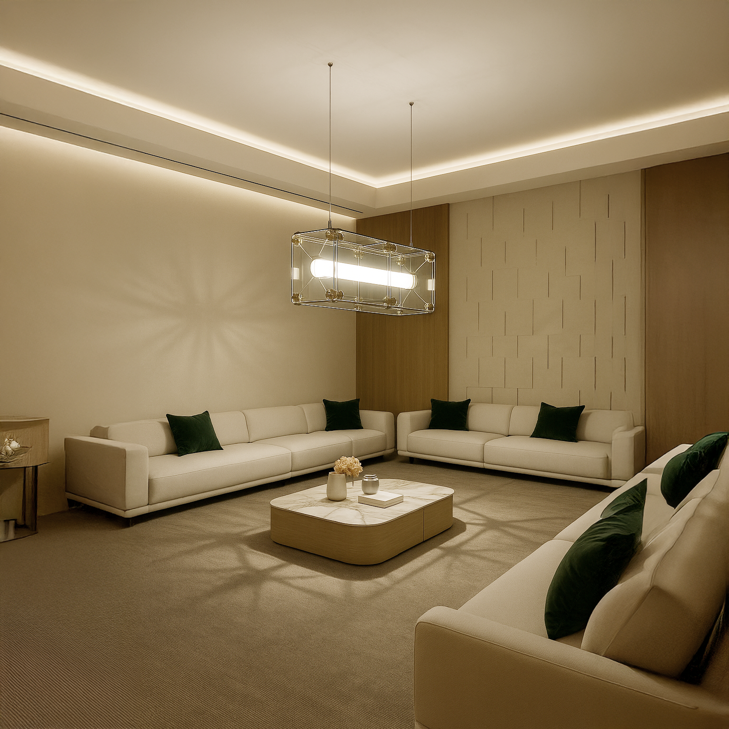 إنارة مودرن معلقة زجاجية فاخرة