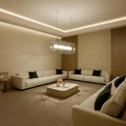 إنارة مودرن معلقة زجاجية فاخرة