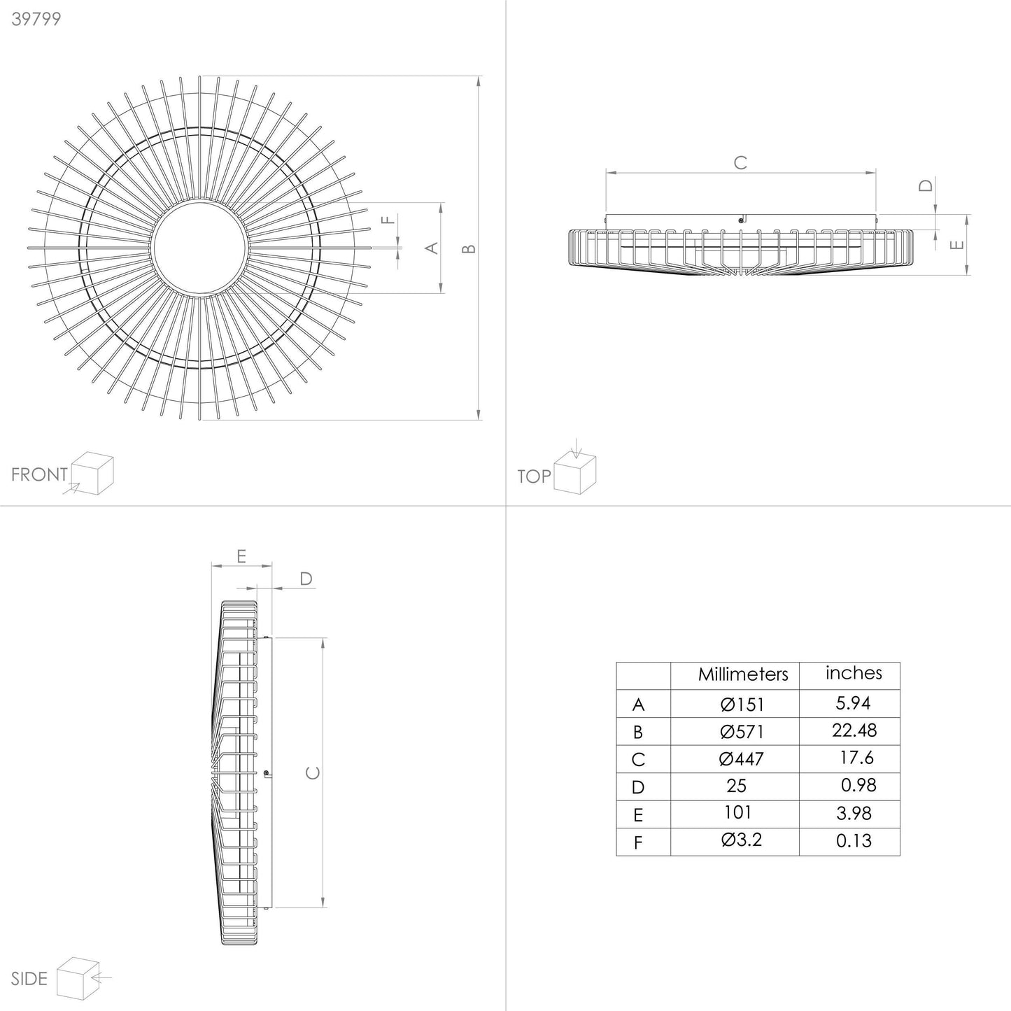 إنارة ديكورية | BADALEOS Indoor Ceiling Light