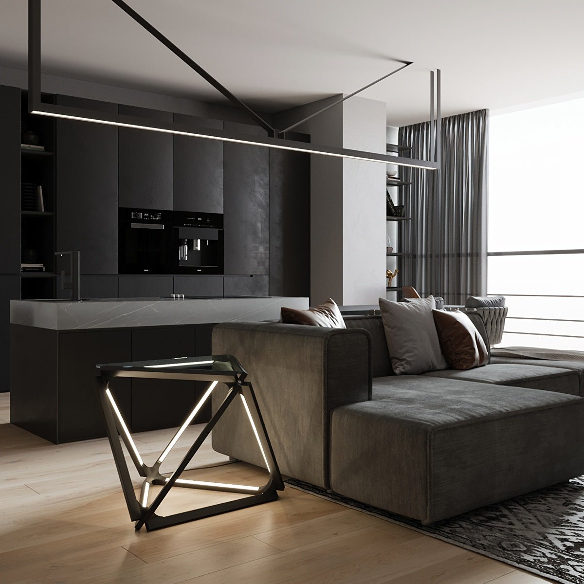 طاولة إنارة ديكورية