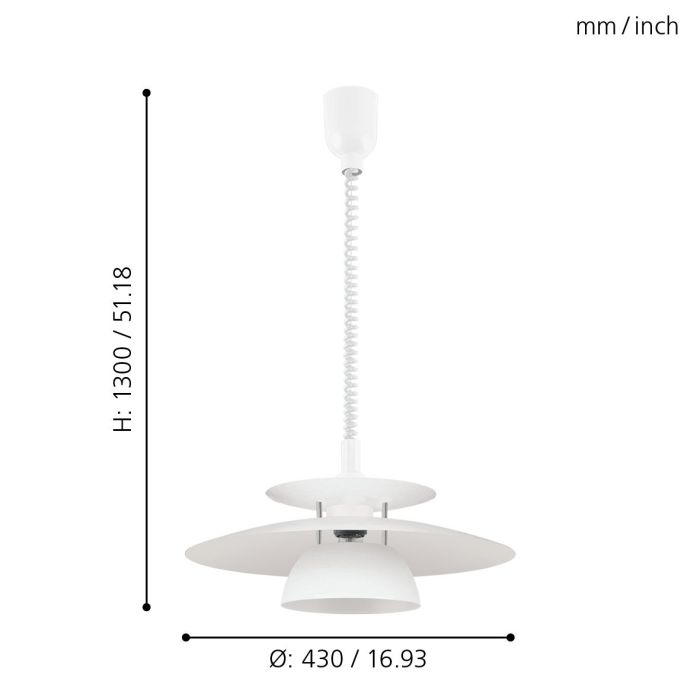 BRENDA Indoor Pendant Light – White
