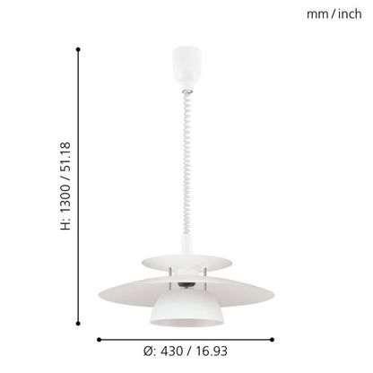 BRENDA Indoor Pendant Light – White