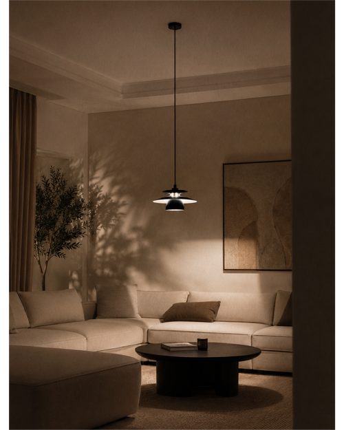 Decorative Lighting Black and Satin Nickel | BRENDA