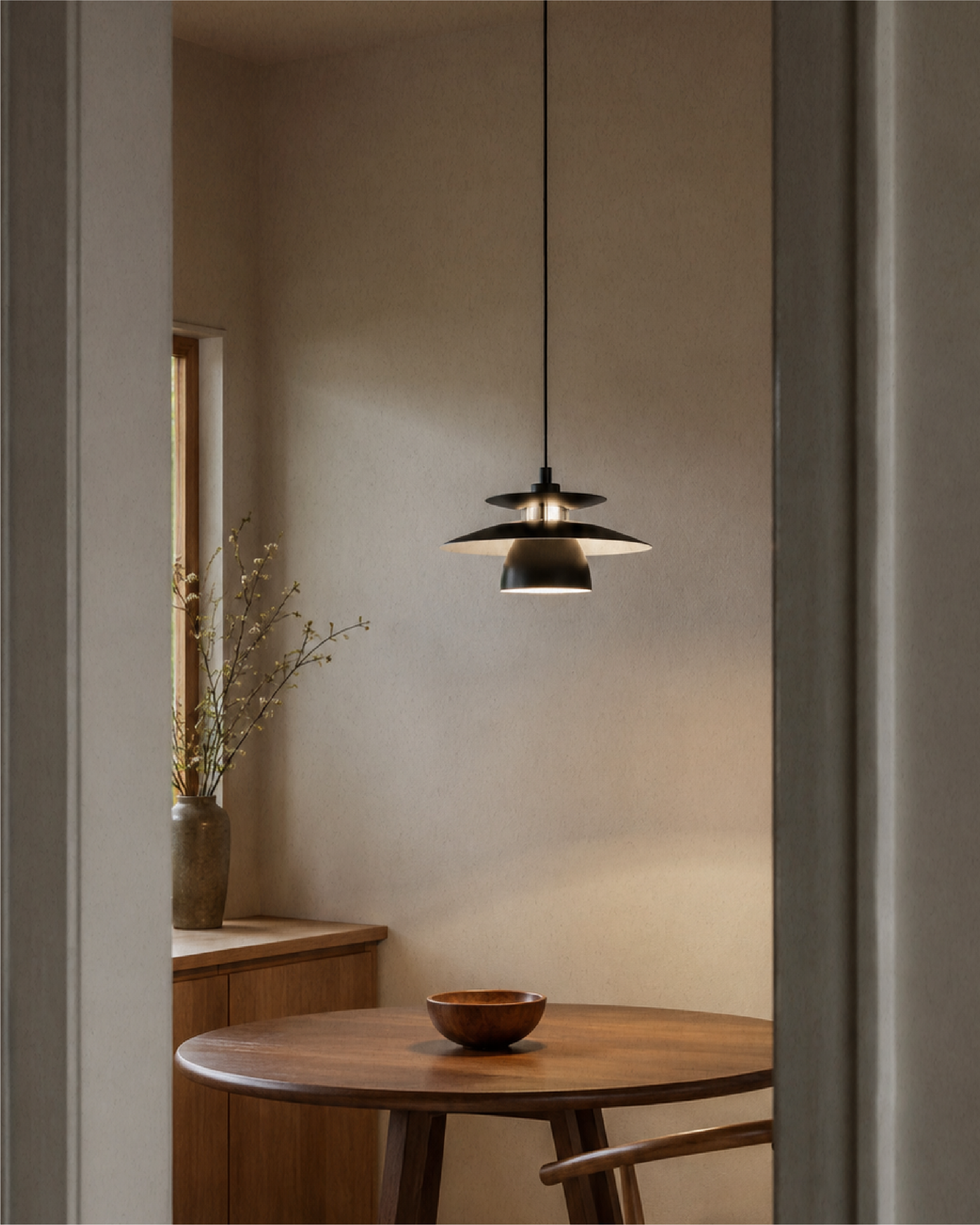 Decorative Lighting Black and Satin Nickel | BRENDA