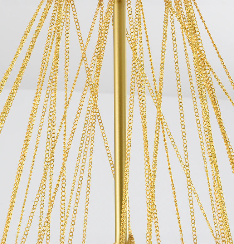Opaque glass pendant with spherical distribution and metal parts