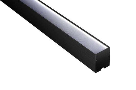 Linear Aluminum 120 cm 48W  Natural white lights 4000K  zamillight - black Body    | لينير ألومنيوم خطي  تعليق 120 سم- 48 وات  اسود- إضاءة اوف وايت