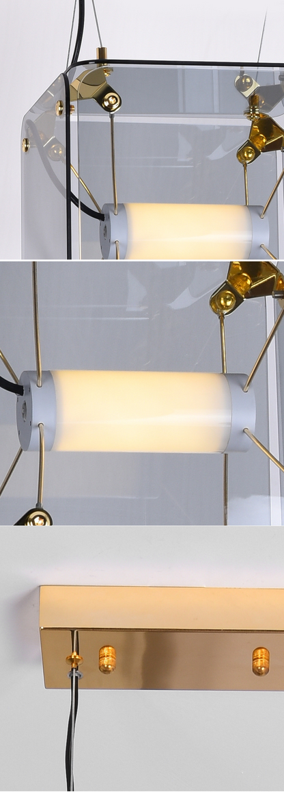 إنارة مودرن معلقة زجاجية فاخرة