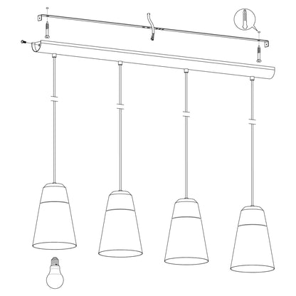 إنارة ديكورية معلقة | CANTERRAS Indoor Pendant Light