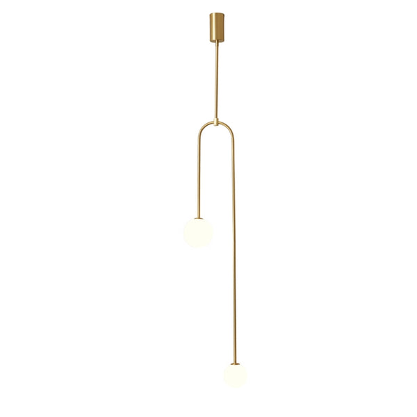 Modern hanging lighting with golden columns | Modern Pendant Light